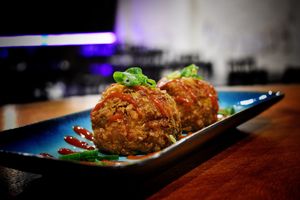 Veggo supremo balls at Veggo Sizzle in Five Dock