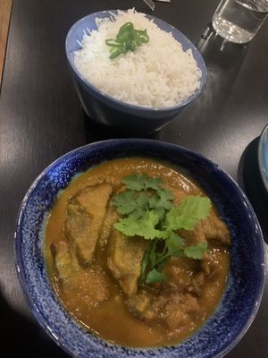 Vegan chicken masala  at Veggo Sizzle in Five Dock