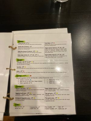 Menu 2 at Veggo Sizzle in Five Dock