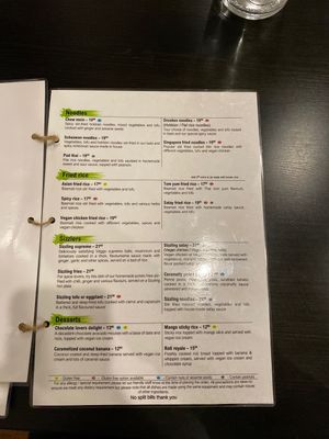 Menu 3 at Veggo Sizzle in Five Dock