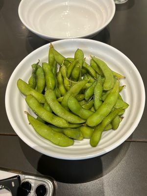 edamame  at Nudo Ramen House in Spokane