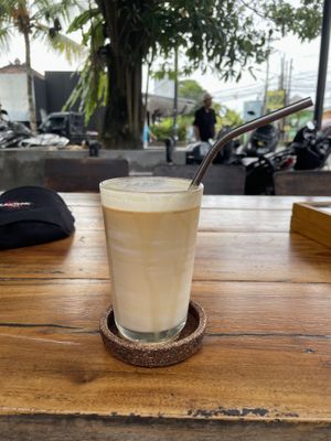 Iced oat latte   at BGS Bali in Kuta