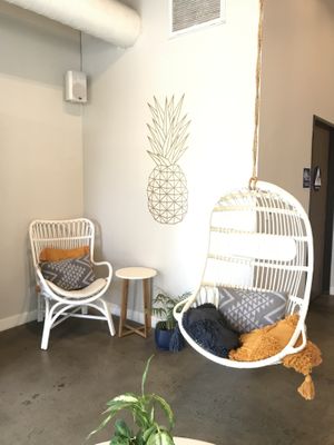 Place to chill in 0 gravity 👨🏾‍🚀 at Choice Juicery  in Carlsbad