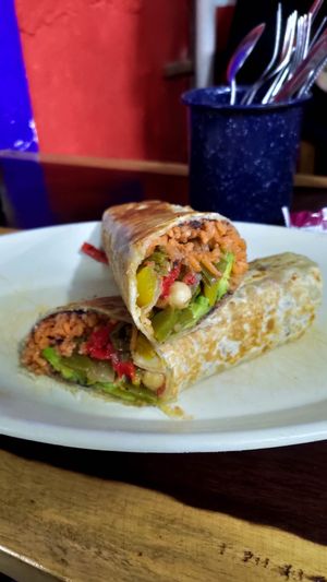 burrito at Mr. Taco in Bacalar