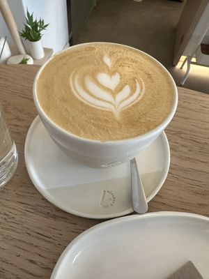 Latte  at 4minutes Cafe in Budapest