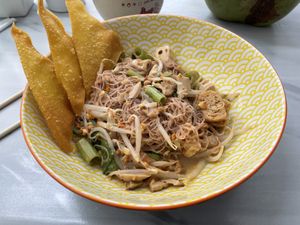 Kaek Kee Kui (made with brown rice noodles), 89 baht  at Kaek Kao Kua in Bangkok