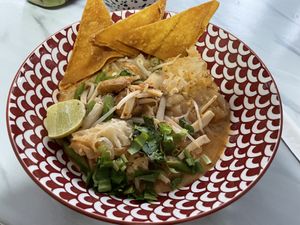 Creamy Tom Yum, 129 baht  at Kaek Kao Kua in Bangkok