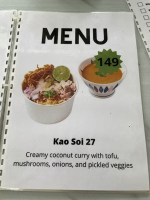 Menu page 5  at Kaek Kao Kua in Bangkok