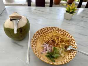 Kao Soi 27 (curry noodle soup). Yum!  at Kaek Kao Kua in Bangkok