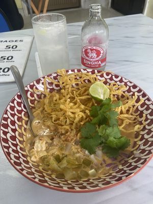 The Kao Soi...So good!!  at Kaek Kao Kua in Bangkok