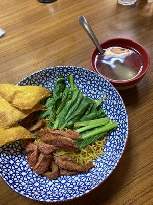 Bamee Moodaeng  at Kaek Kao Kua in Bangkok