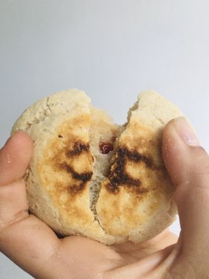 Pan de bono con queso de Vegan for the Animals  at The Vegan Bakery (formerly Panadería Rocks) in Bogota