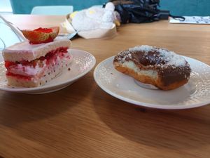 Brazo de reina y cocodona at The Vegan Bakery (formerly Panadería Rocks) in Bogota