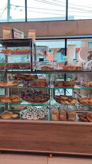 Display at The Vegan Bakery (formerly Panadería Rocks) in Bogota