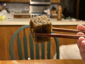 Chive cakes at Lots of Eats in North Andover