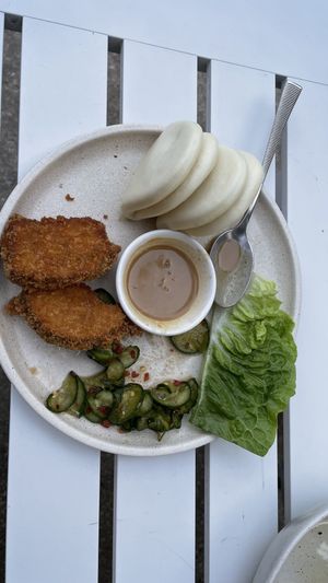 Eggplant Katsu - super delicious   at Light Years in Noosa Heads