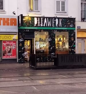 Outside at Pitawerk in Vienna