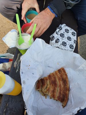 have to take the potato pie to the park with our own vegan yoghurt and coffee - but anyway amazing pie at Pitawerk in Vienna