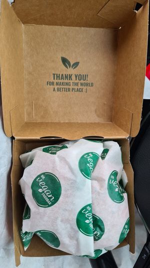 Nice message ^_^ at Mr. Vegan Foodbar in Hilversum