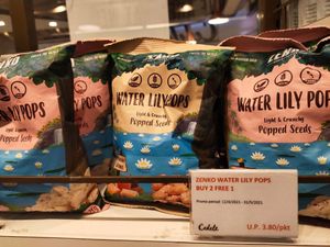 Zenko water lily pops at Cedele - Novena Square in Central Singapore