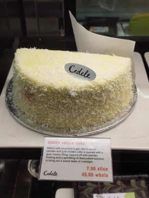 Ondeh ondeh cake at Cedele - Novena Square in Central Singapore