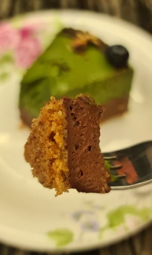 Vegan Matcha Chocolate Cheese Cake at Cedele - Novena Square in Central Singapore