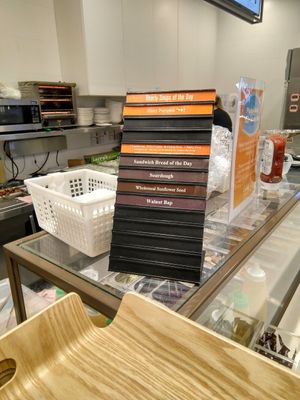 Label for ingredients at Cedele - Novena Square in Central Singapore