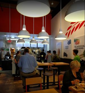 Dining at BIBIBOP in Bethesda