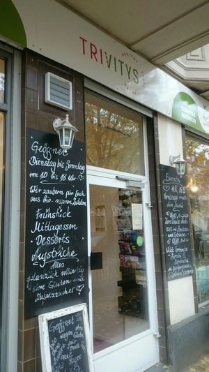 Store Front of the Trivitys Café at Trivitys in Berlin