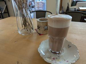 The hot chocolate - I don't recommend it at Trivitys in Berlin