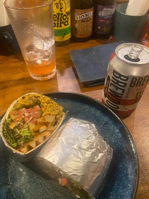 vegan burrito at Home Taco Bar in Kamakura