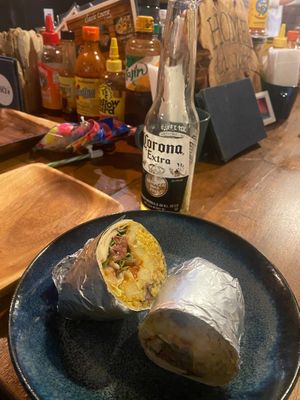 vegan burrito at Home Taco Bar in Kamakura