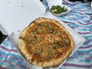 Pizza Vegasmus at Chillig Dornach in Linz