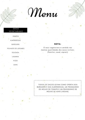 Menu 3/3 at Ninhus in Penafiel