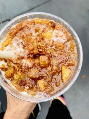 Apple Pie Shake with Pie Crust Crumble at Burger Patch in Davis