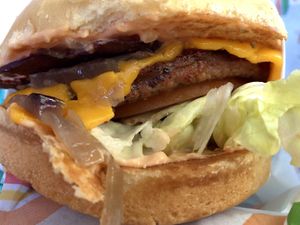 Burger  at Burger Patch in Davis