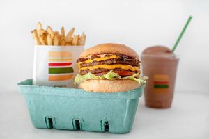 Plant based everything! at Burger Patch in Davis