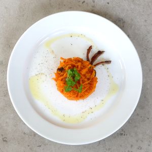 Carota: Carots, Dates, Persil at Devozione Pasta Bar in Berlin
