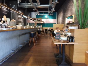 Interior at Mani's Coffee & Bagels in Thun