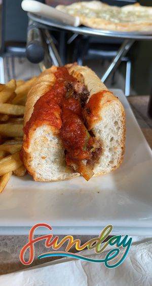 Vegan cheesesteak  at Ruffino's Italian Kitchen & Pizzeria in Zionsville