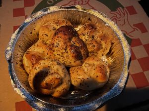 Vegan garlic knots  at Ruffino's Italian Kitchen & Pizzeria in Zionsville