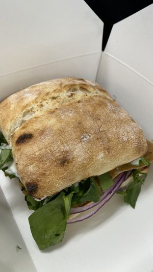 Roast beef sandwich  at Gaia's Garden Cafe in St George