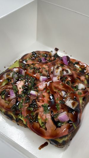 Godfather toast at Gaia's Garden Cafe in St George