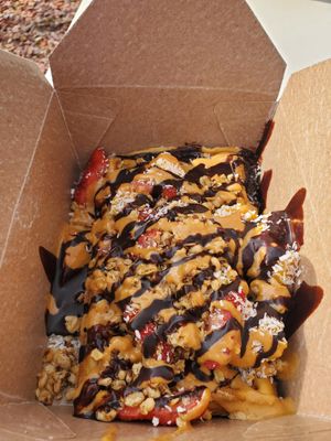 Waffle Soo good at Gaia's Garden Cafe in St George