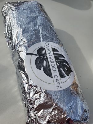 Burrito was good! at Gaia's Garden Cafe in St George