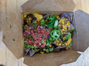 Nachos at Gaia's Garden Cafe in St George