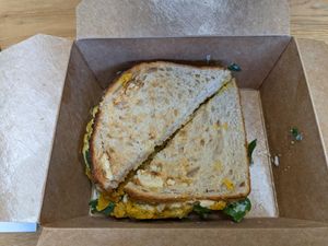 Sandwich at Gaia's Garden Cafe in St George