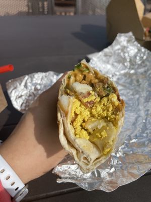 Breakfast Burrito   at Gaia's Garden Cafe in St George