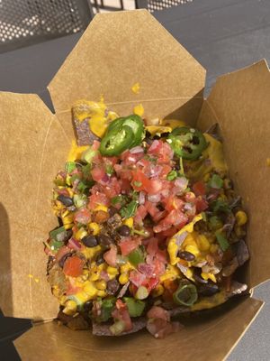 Nachos   at Gaia's Garden Cafe in St George