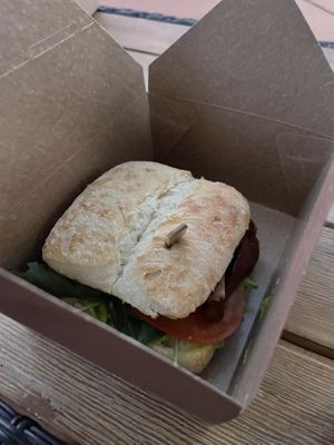 JustEGG Sandwich   at Gaia's Garden Cafe in St George